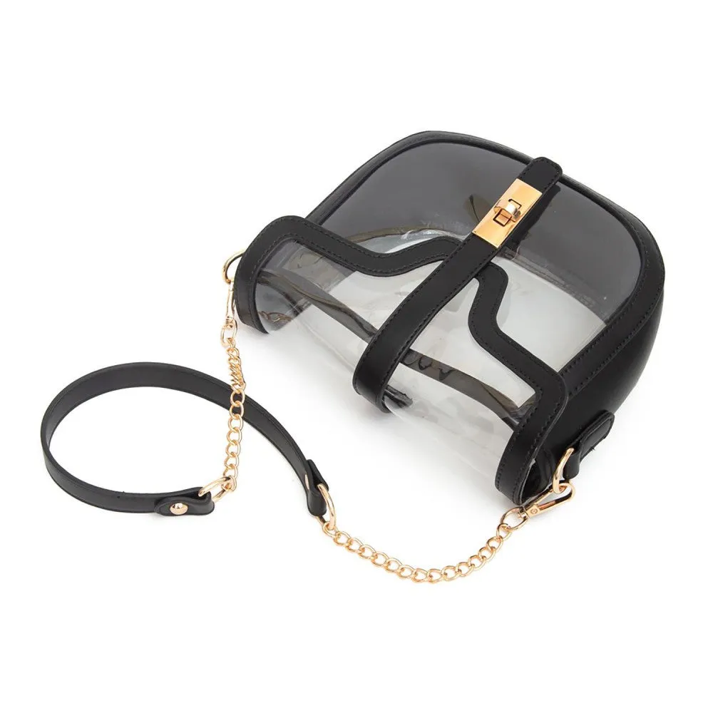 Vegan Leather Clear Totes