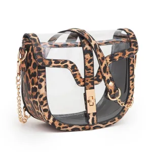 Vegan Leather Clear Totes