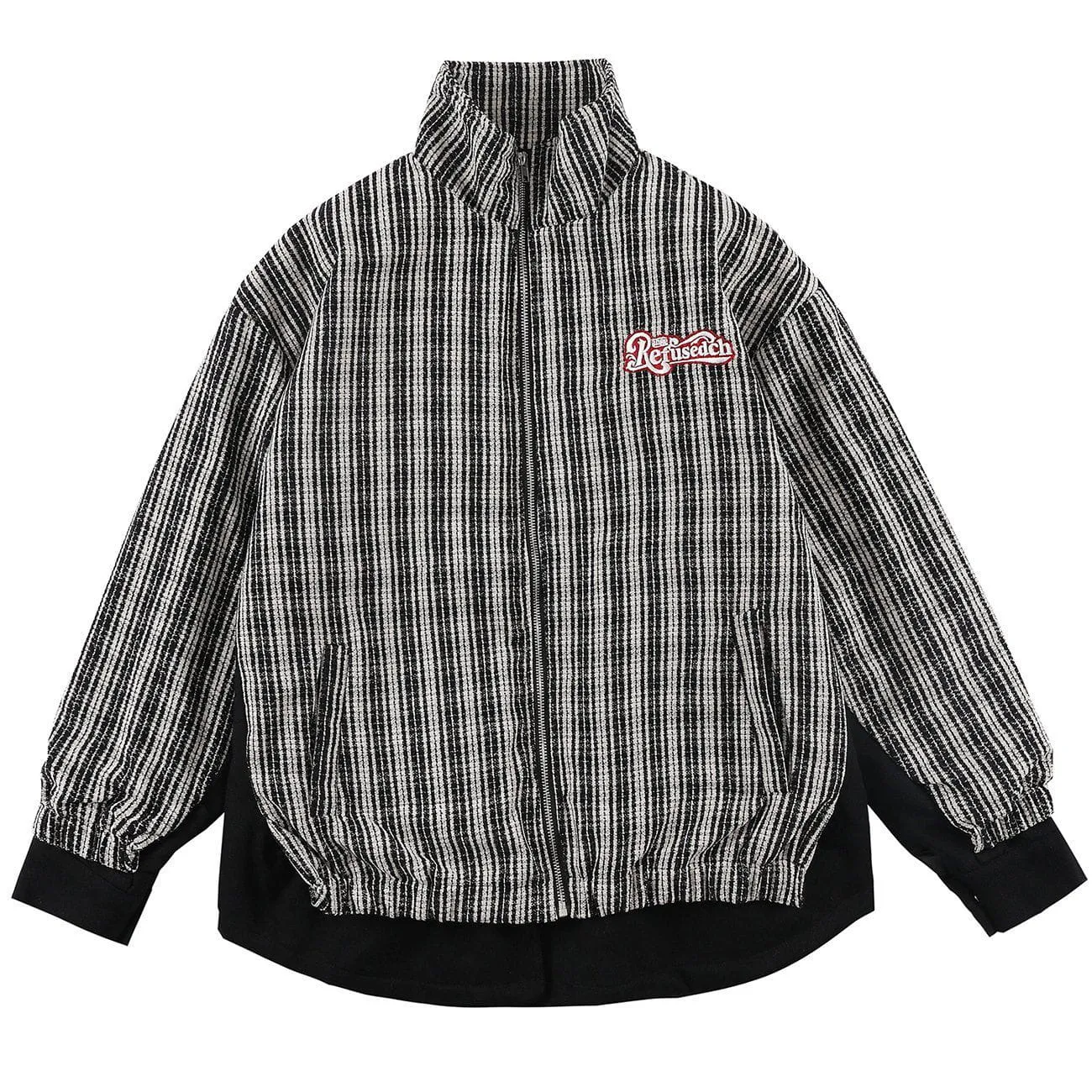 Vertical Stripes Winter Coats