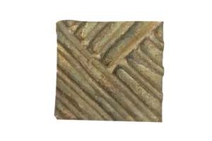 Vintage African Square Bronze Coin