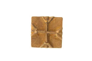 Vintage African Square Bronze Coin