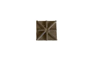 Vintage African Square Bronze Coin