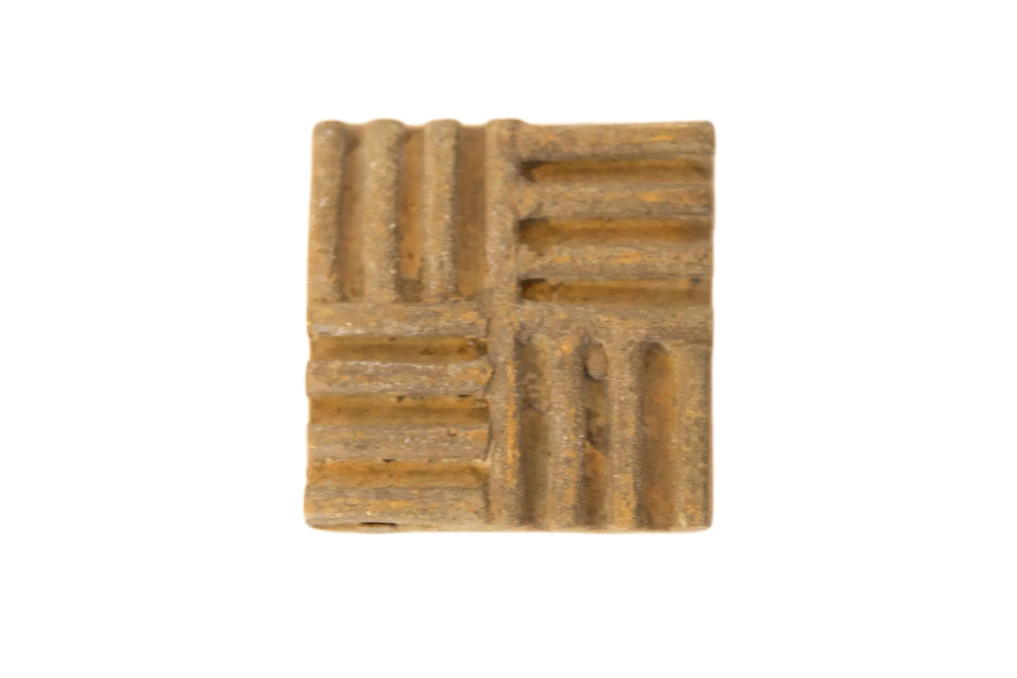 Vintage African Square Bronze Coin