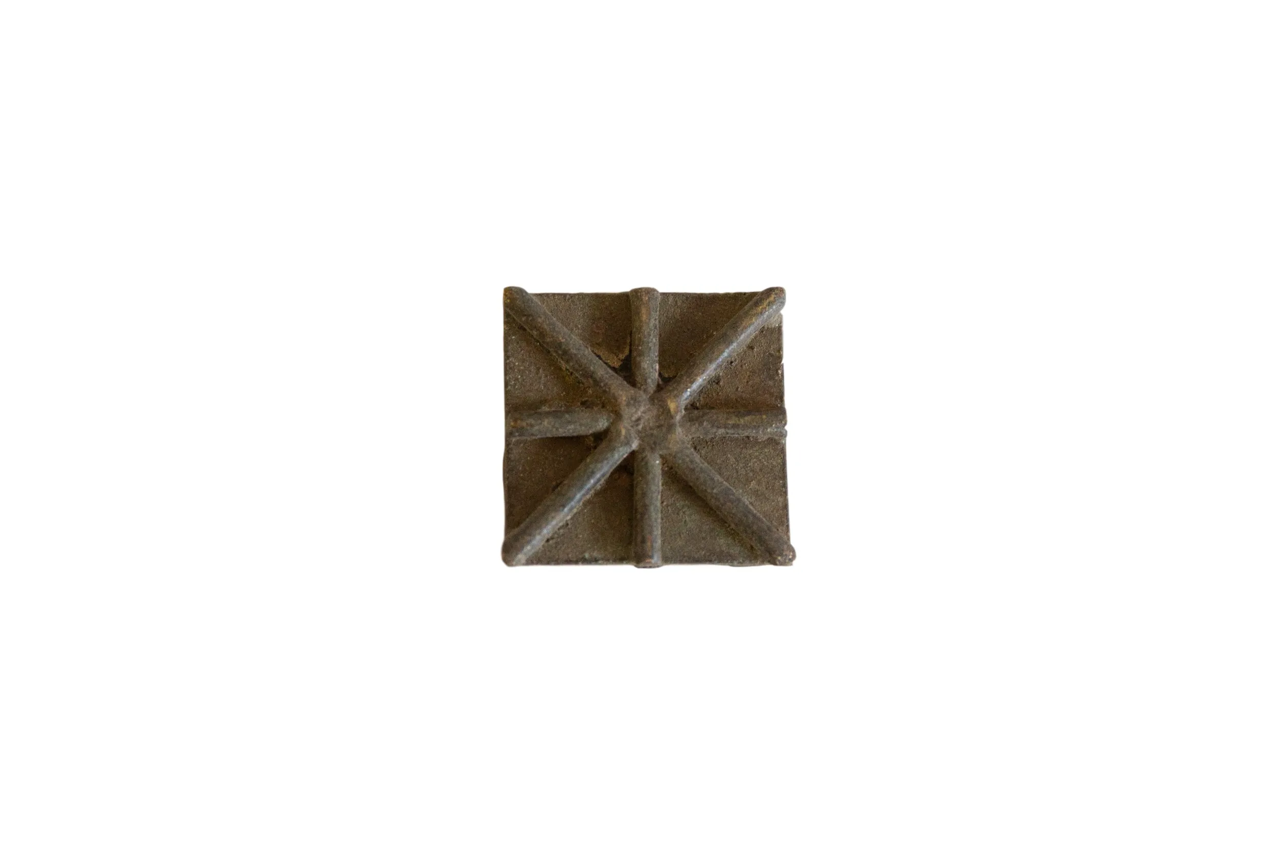 Vintage African Square Bronze Coin