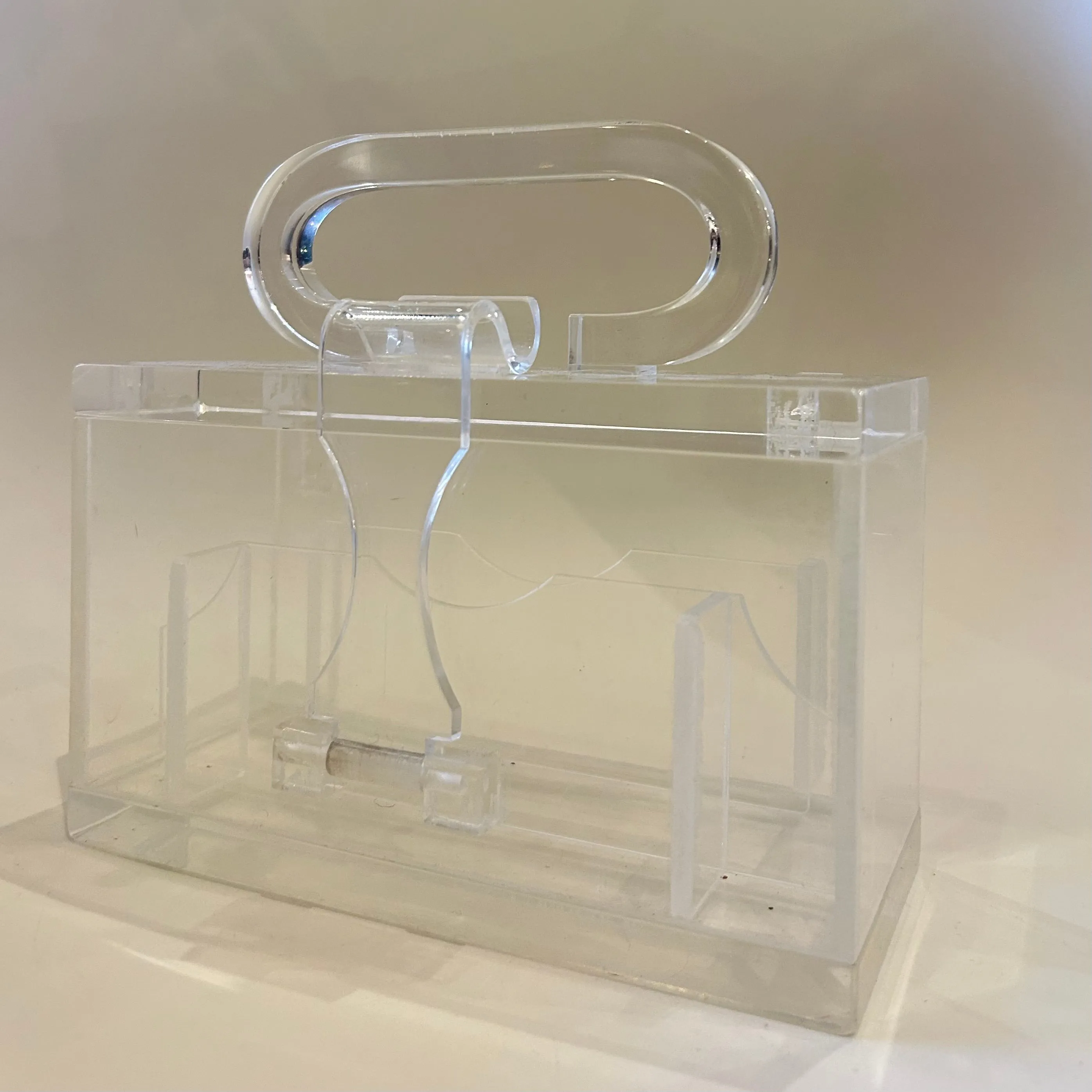 Vintage Clear Dal'On Lucite Purse (1118b)