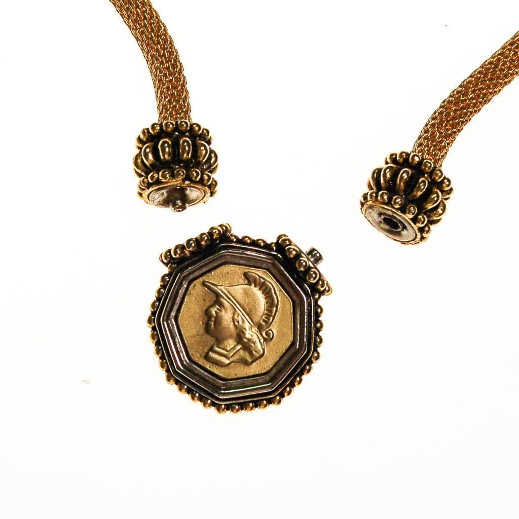 Vintage Gold French Coin Necklace