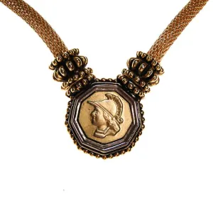 Vintage Gold French Coin Necklace
