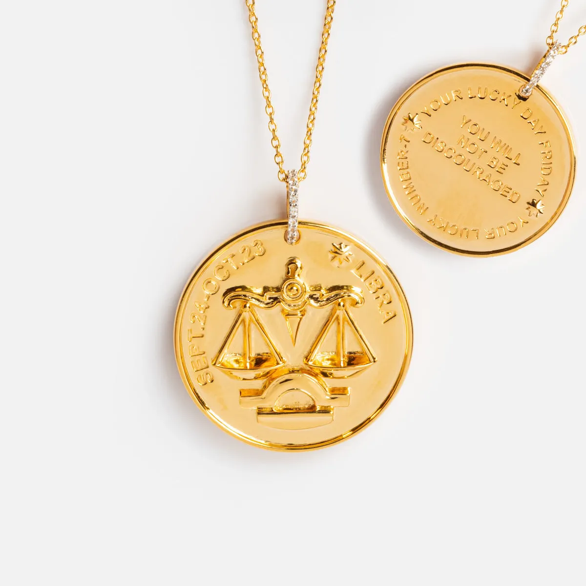 Vintage Inspired Zodiac Coin Necklace