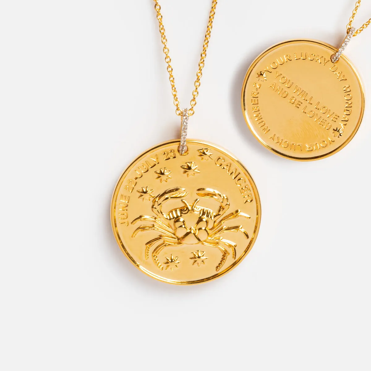 Vintage Inspired Zodiac Coin Necklace