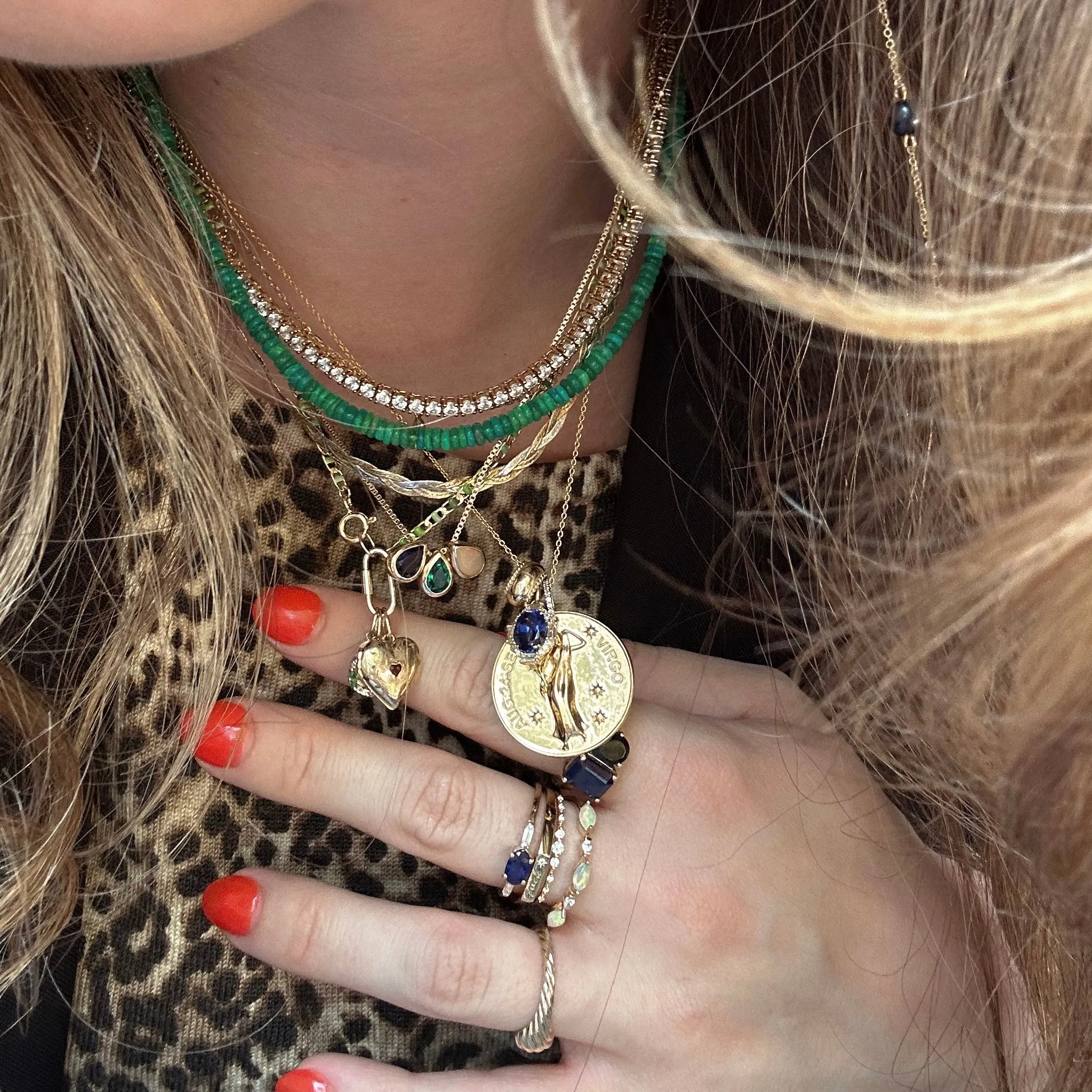 Vintage Inspired Zodiac Coin Necklace