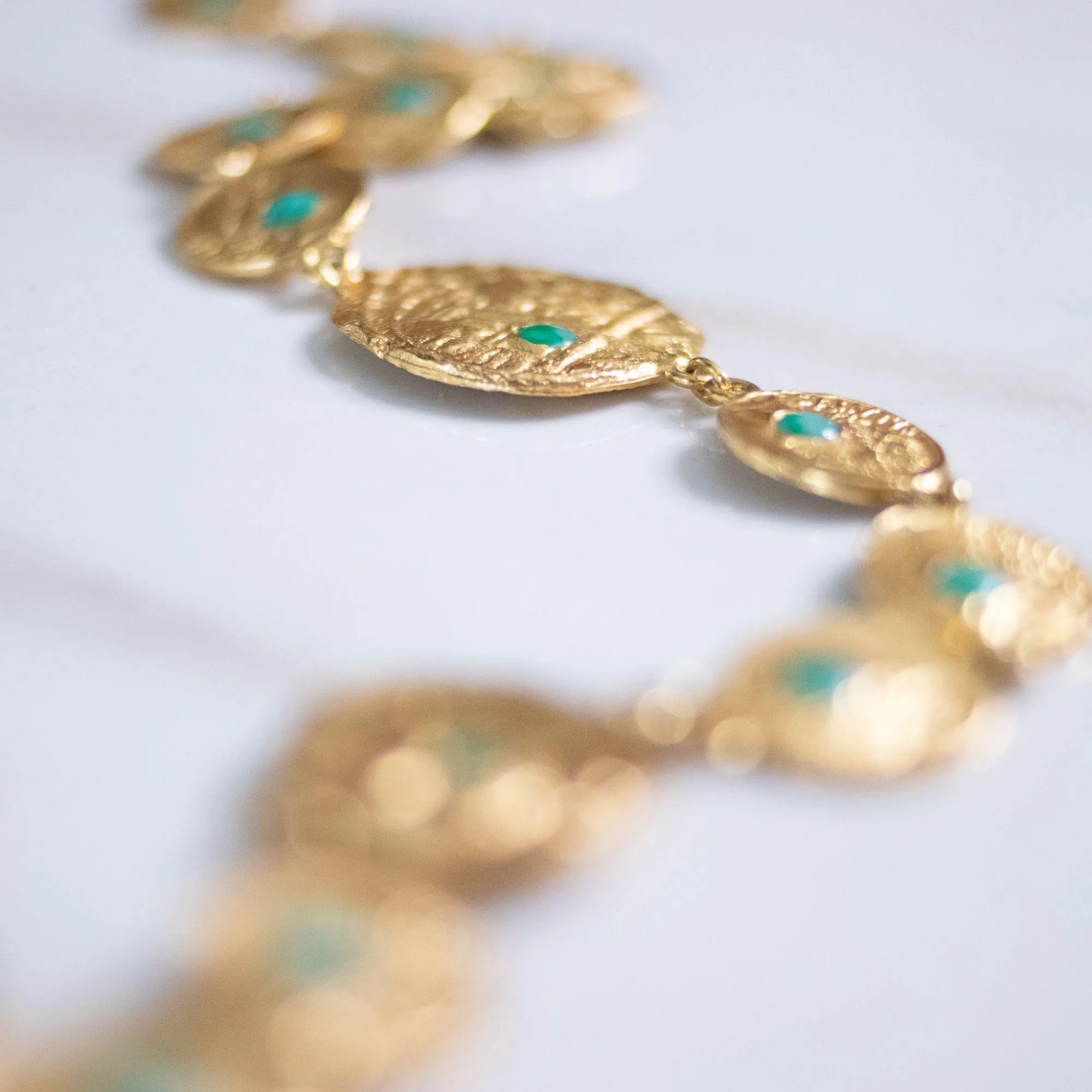 Vintage Pauline Rader Vintage Coin Statement Necklace