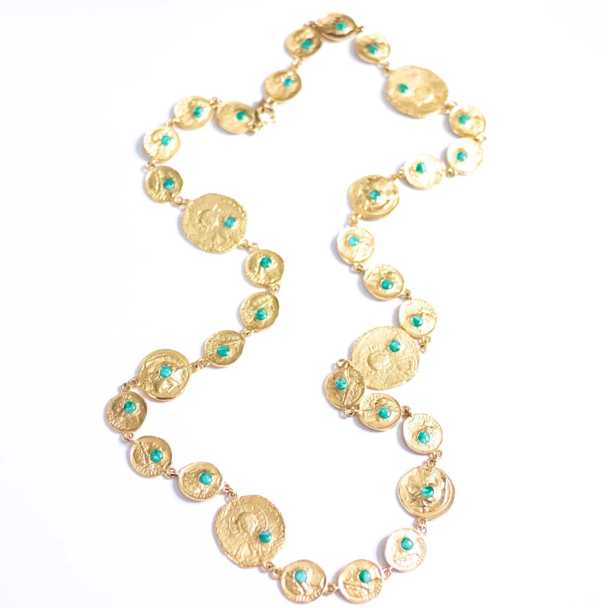 Vintage Pauline Rader Vintage Coin Statement Necklace