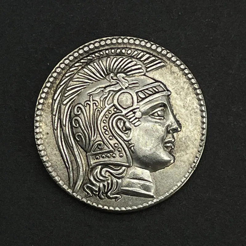 Vintage Portrait Coin Necklace Alloy