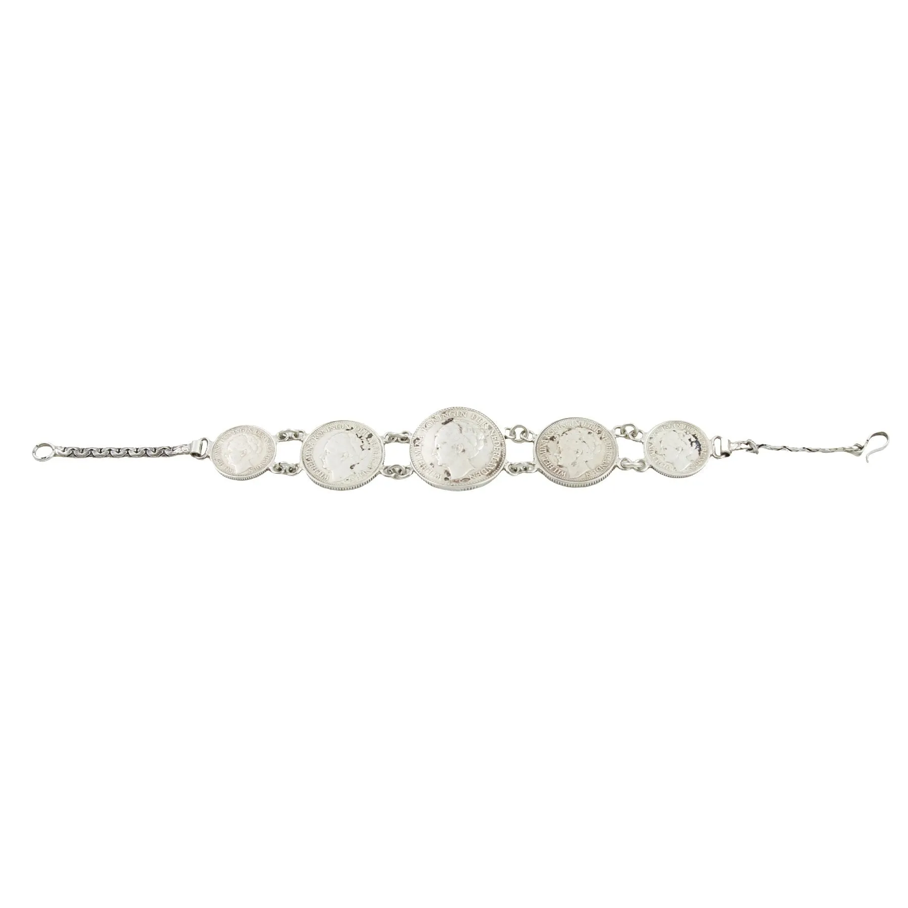 Vintage Silver Coin Bracelet