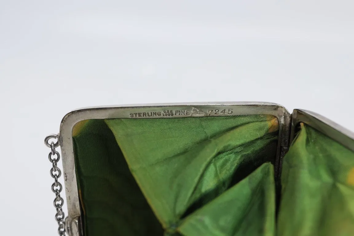 Vintage Sterling Silver Cigarette Case 925 Silver