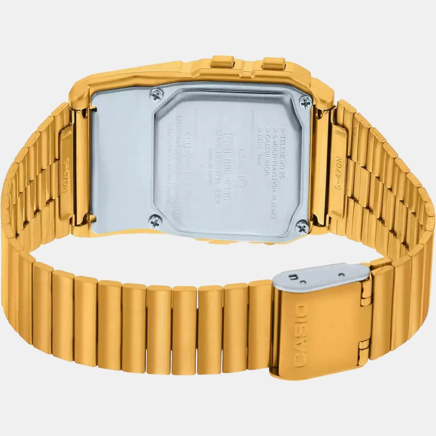 Vintage Unisex Gold Digital Stainless Steel Watch D211 - DBC-611G-1DF