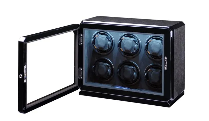 Volta Automatic 6 Watch Winder (Black Oak)