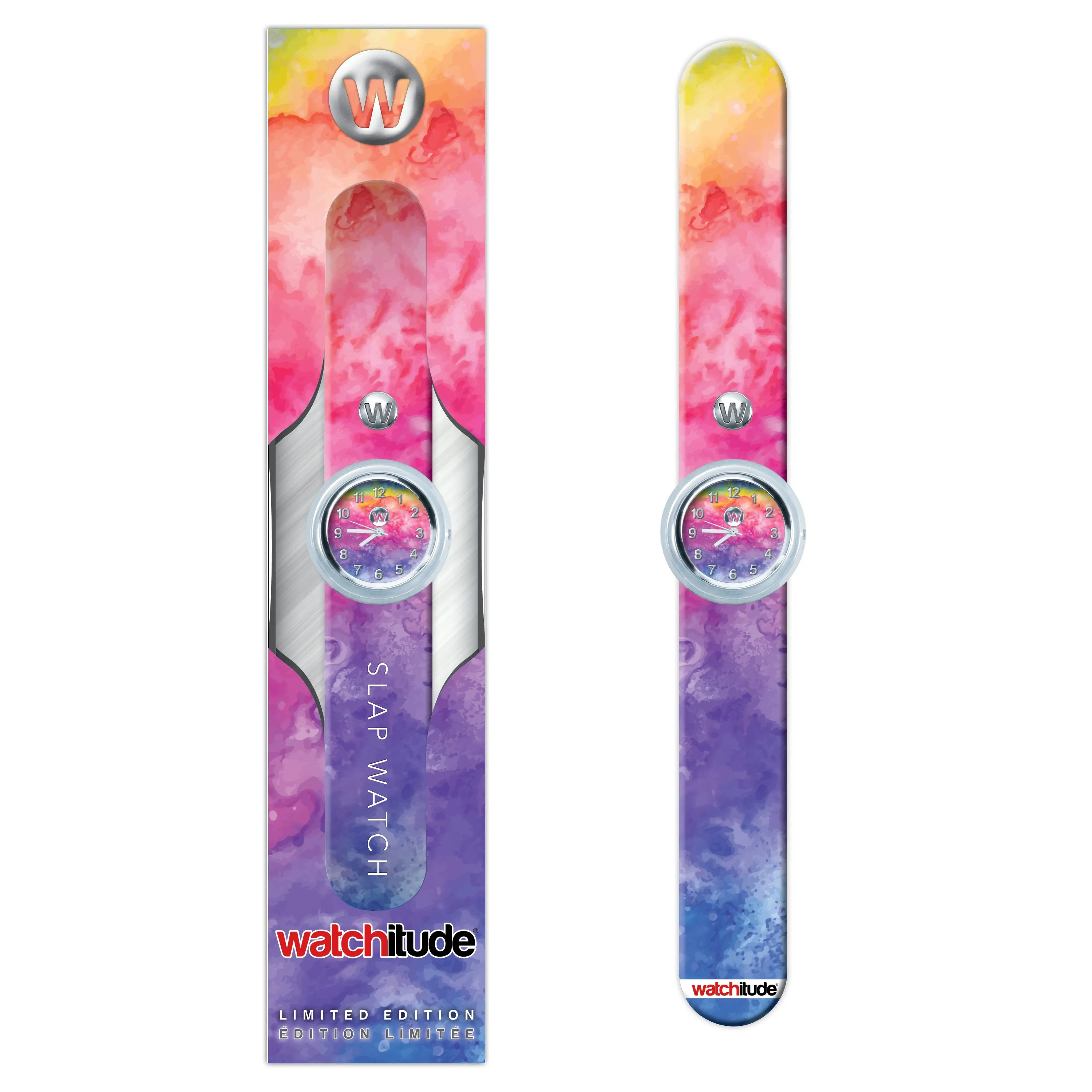 Watchitude Rainbow Tie Dye Slap Watch