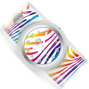 Watchitude Rainbow Zebra Slap Watch