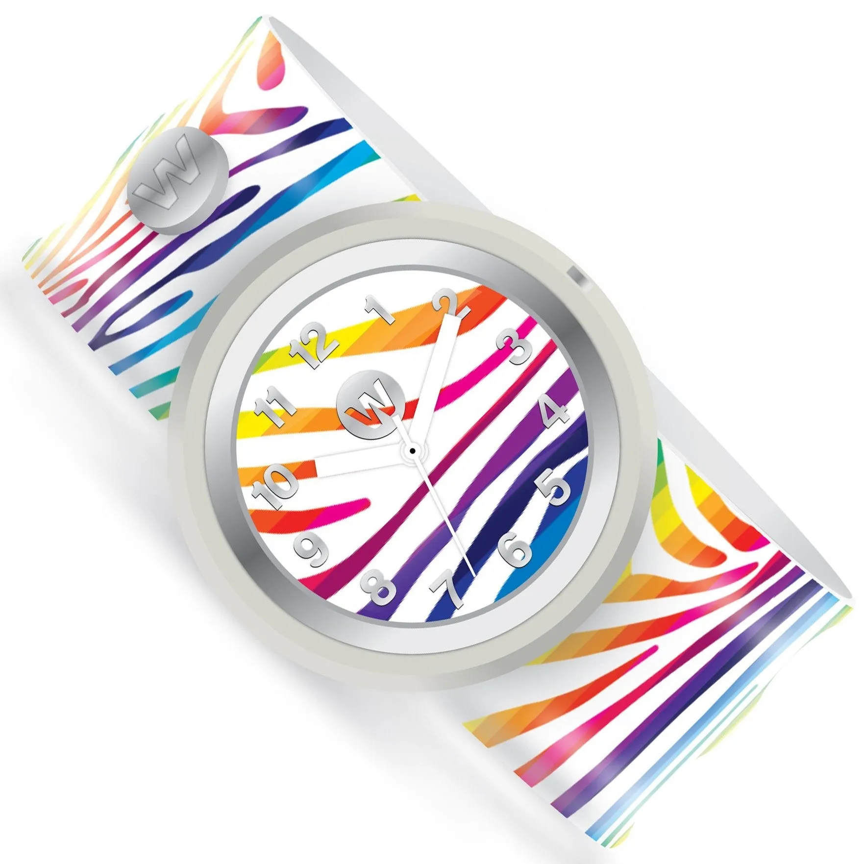 Watchitude Rainbow Zebra Slap Watch