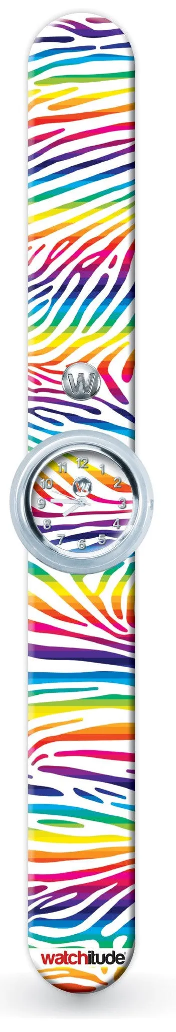 Watchitude Rainbow Zebra Slap Watch