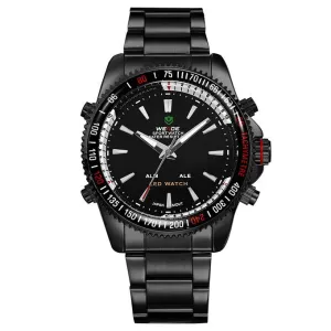 WEIDE Men Sports Military Watch Male Quartz Analog LED Digital 24hour Dispatch Waterproof Multifunction Mens Wristwatches