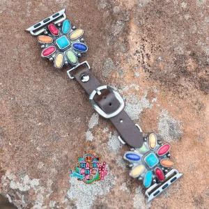 Western Style Watchbands - Multi Flower