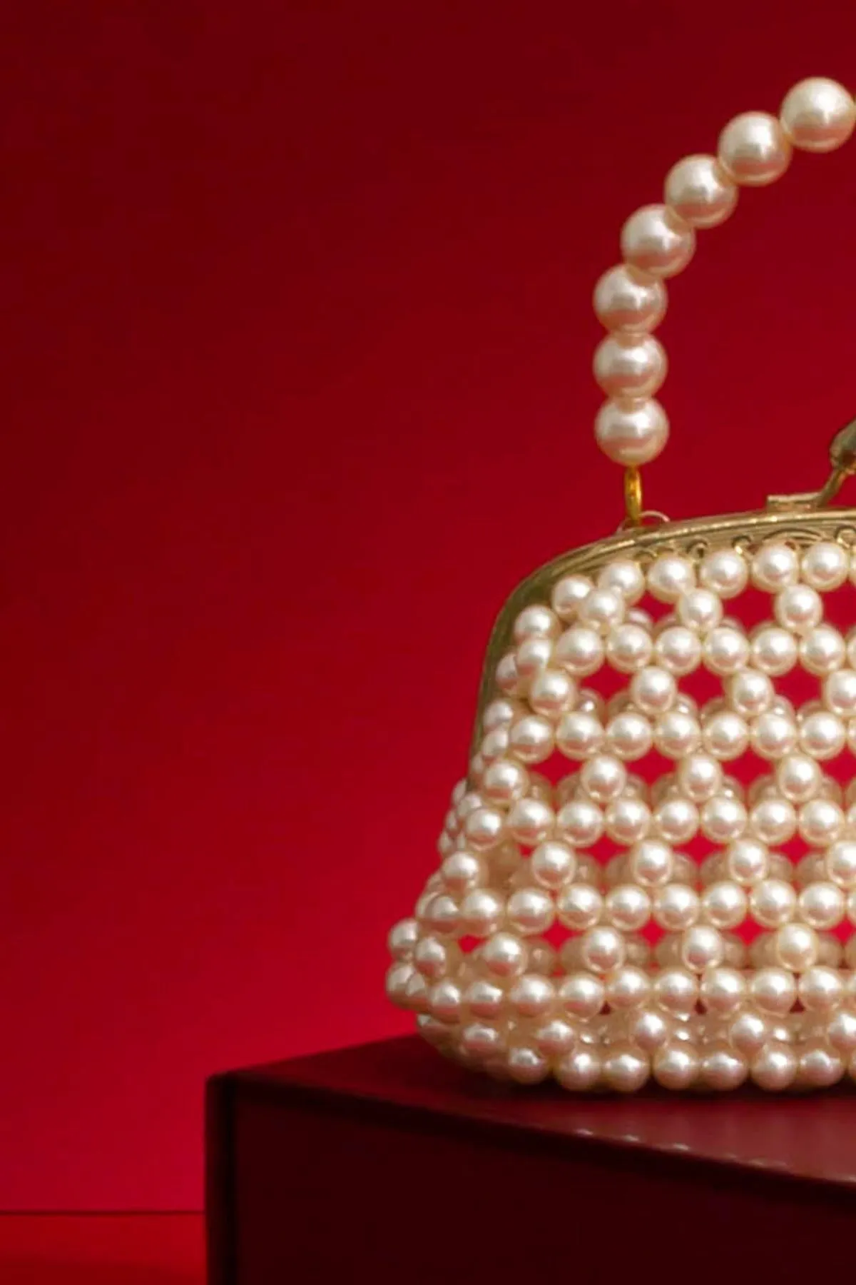 White inez vintage purse