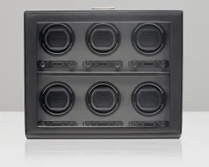 WOLF Viceroy 6 Piece Watch Winder with Cover