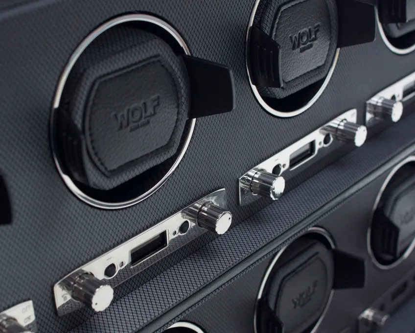 WOLF Viceroy 8 Piece Watch Winder with Cover