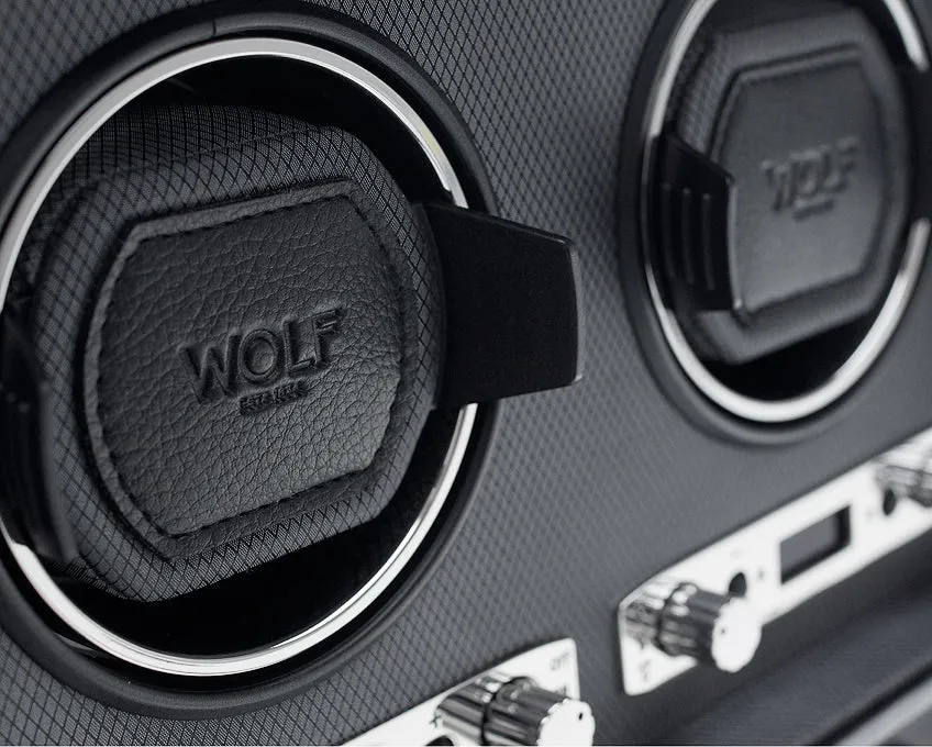 WOLF Viceroy Quad 4 Piece Watch Winder with Cover