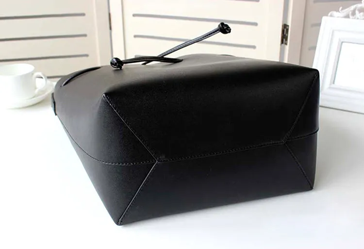 Women Leather Bucket Side Bag Patterns Leather Pattern Women Bucket Crossbody Bag Leather Craft Pattern