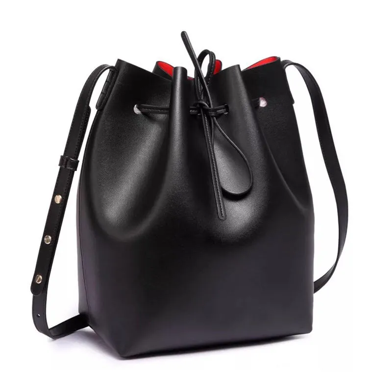 Women Leather Bucket Side Bag Patterns Leather Pattern Women Bucket Crossbody Bag Leather Craft Pattern