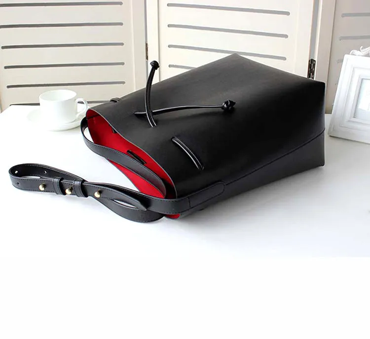 Women Leather Bucket Side Bag Patterns Leather Pattern Women Bucket Crossbody Bag Leather Craft Pattern