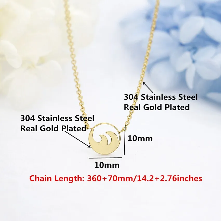 Women Ocean Wave Pendant