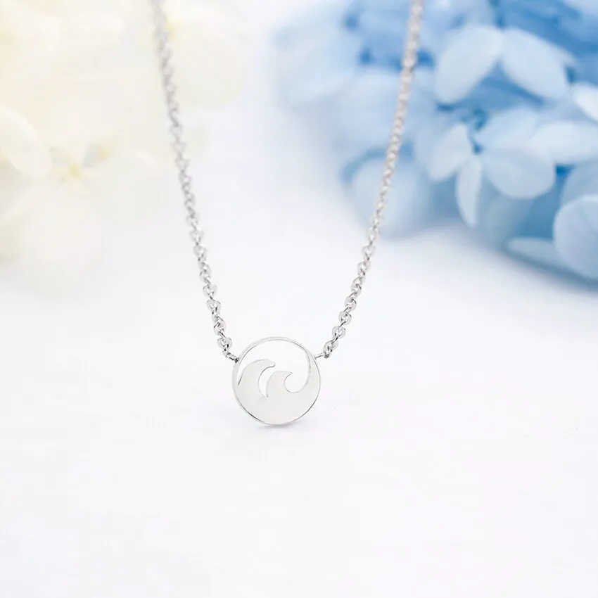 Women Ocean Wave Pendant