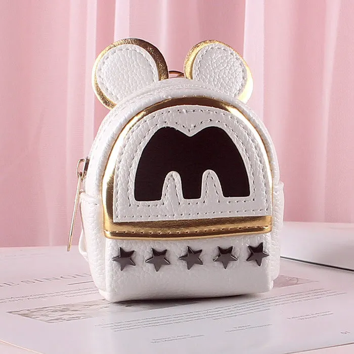 Women's Cute Rivet Mini Car Pendant Coin Purses
