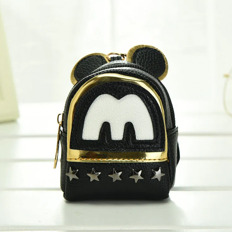 Women's Cute Rivet Mini Car Pendant Coin Purses