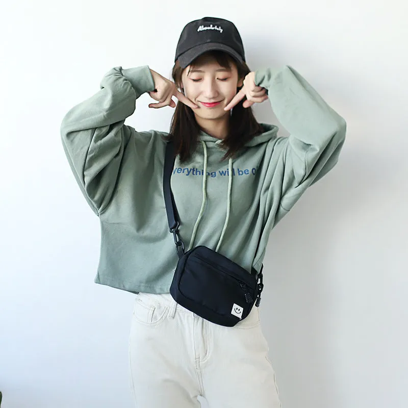 Women's Korean Style Delivery Driving Direction Slaughter Sprinkle Glaze Crossbody Bags