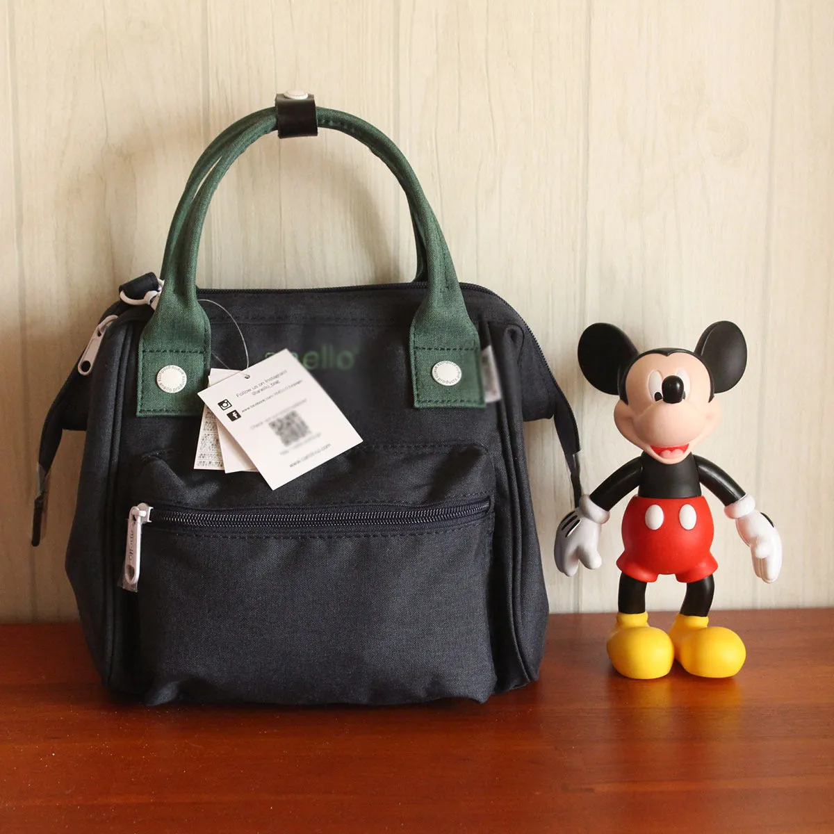 Women's Sackcloth Mummy Canvas Contrast Color Runaway Bags