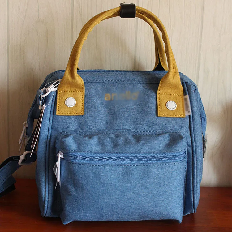 Women's Sackcloth Mummy Canvas Contrast Color Runaway Bags