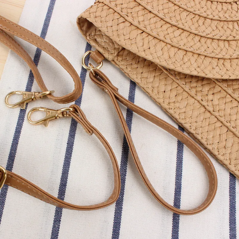 Women's Simple Fashion Handmade Paper Braid Straw Woven Bags