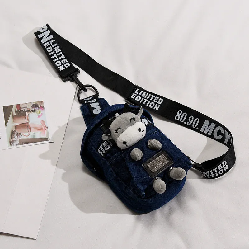 Women's Style Cartoon Lamb Bear Cow Crossbody Bags