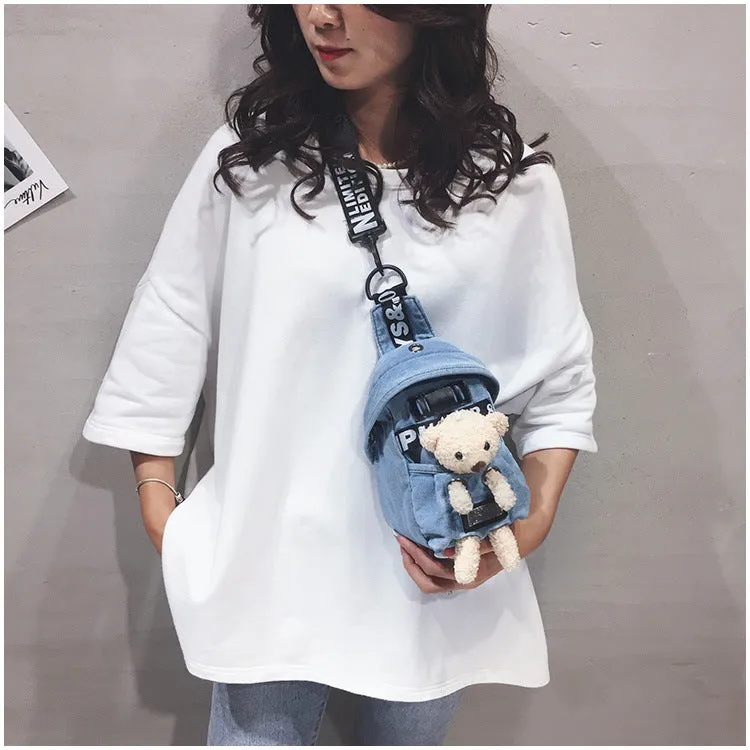 Women's Style Cartoon Lamb Bear Cow Crossbody Bags