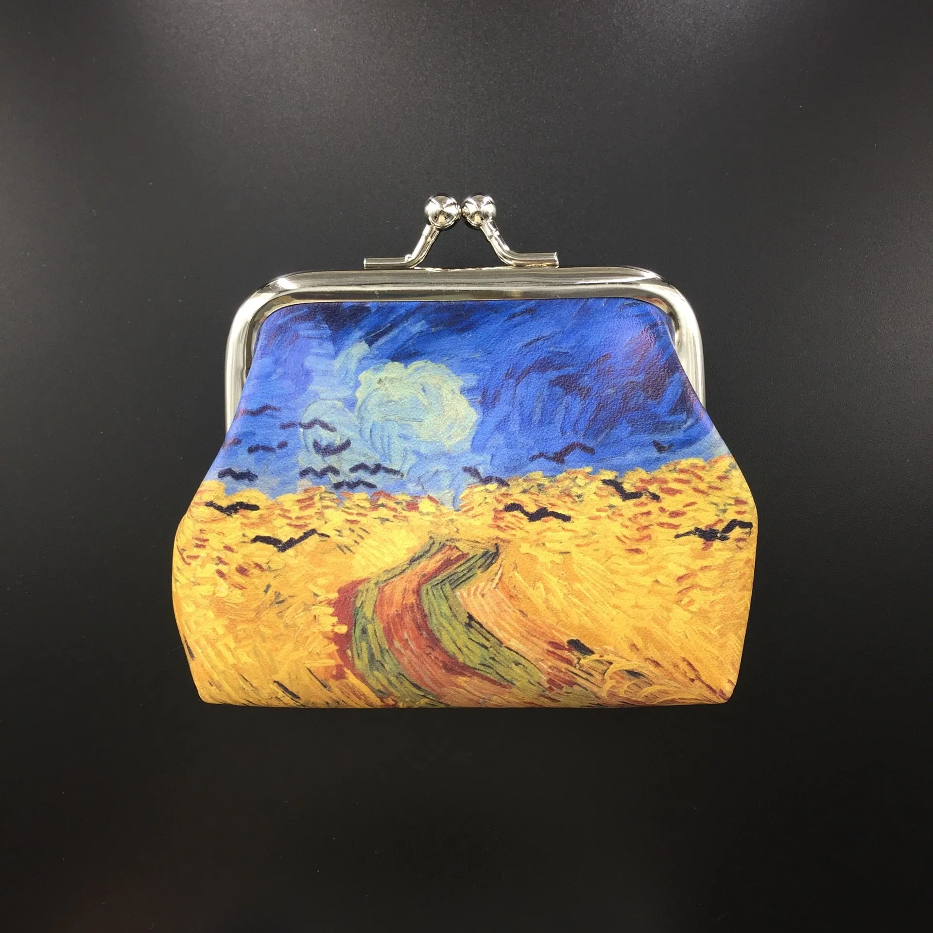 Women's Vincent Van Oil Painting Souvenir Coin Purses