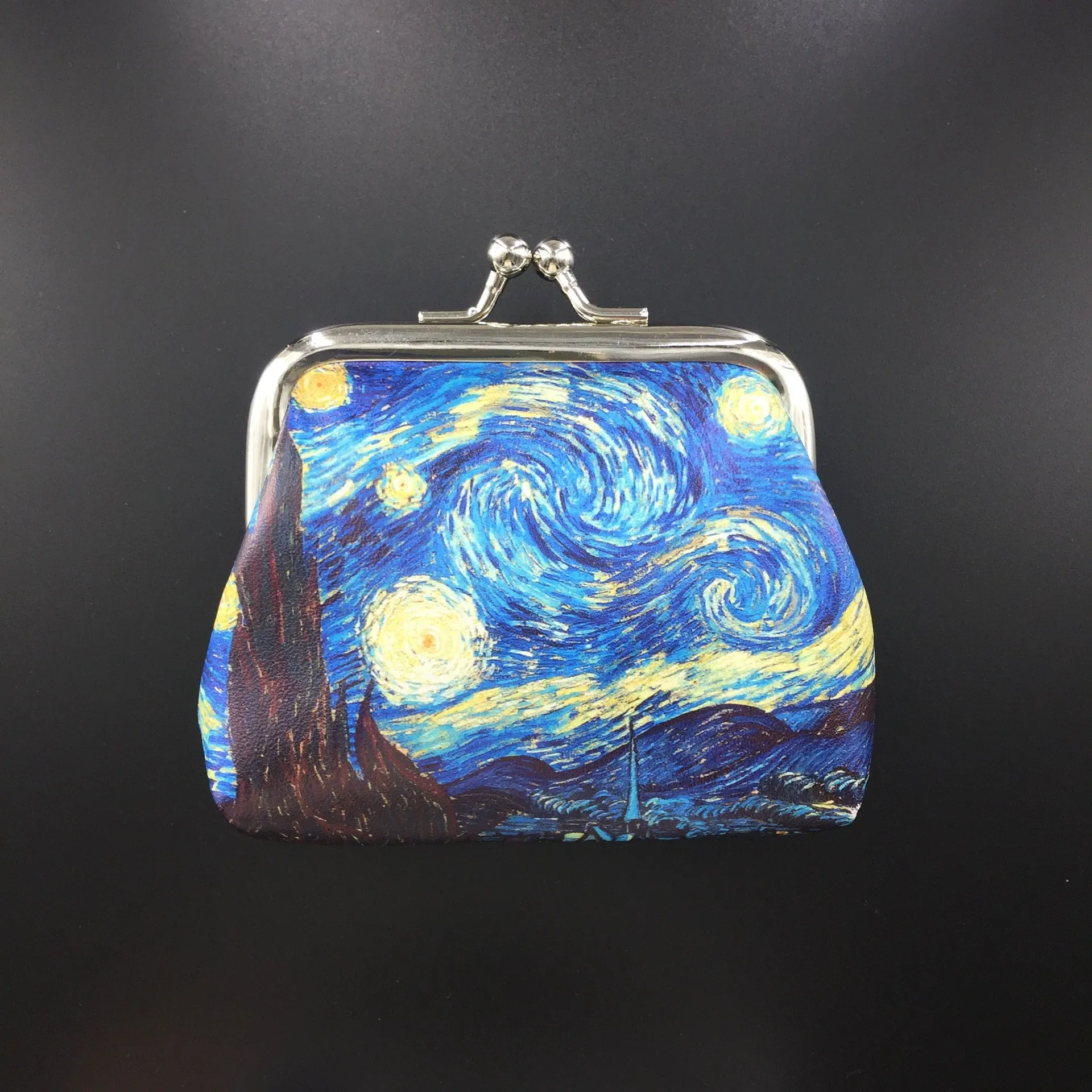 Women's Vincent Van Oil Painting Souvenir Coin Purses