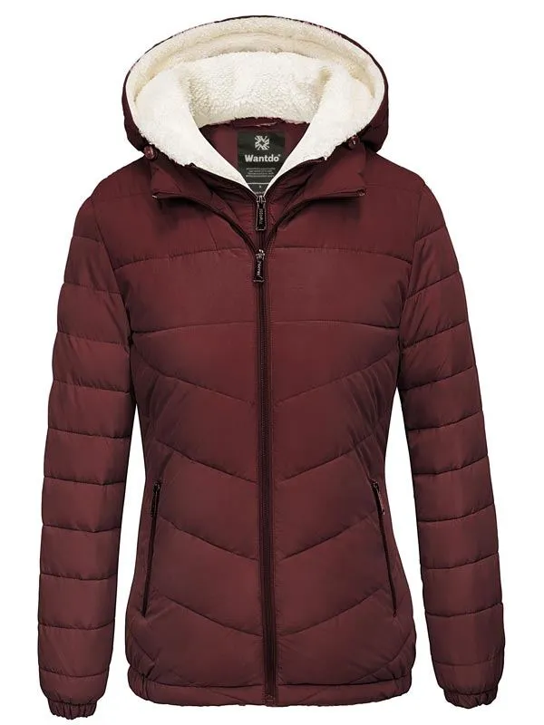 Women's Winter Coats Hooded Windproof Puffer Jacket