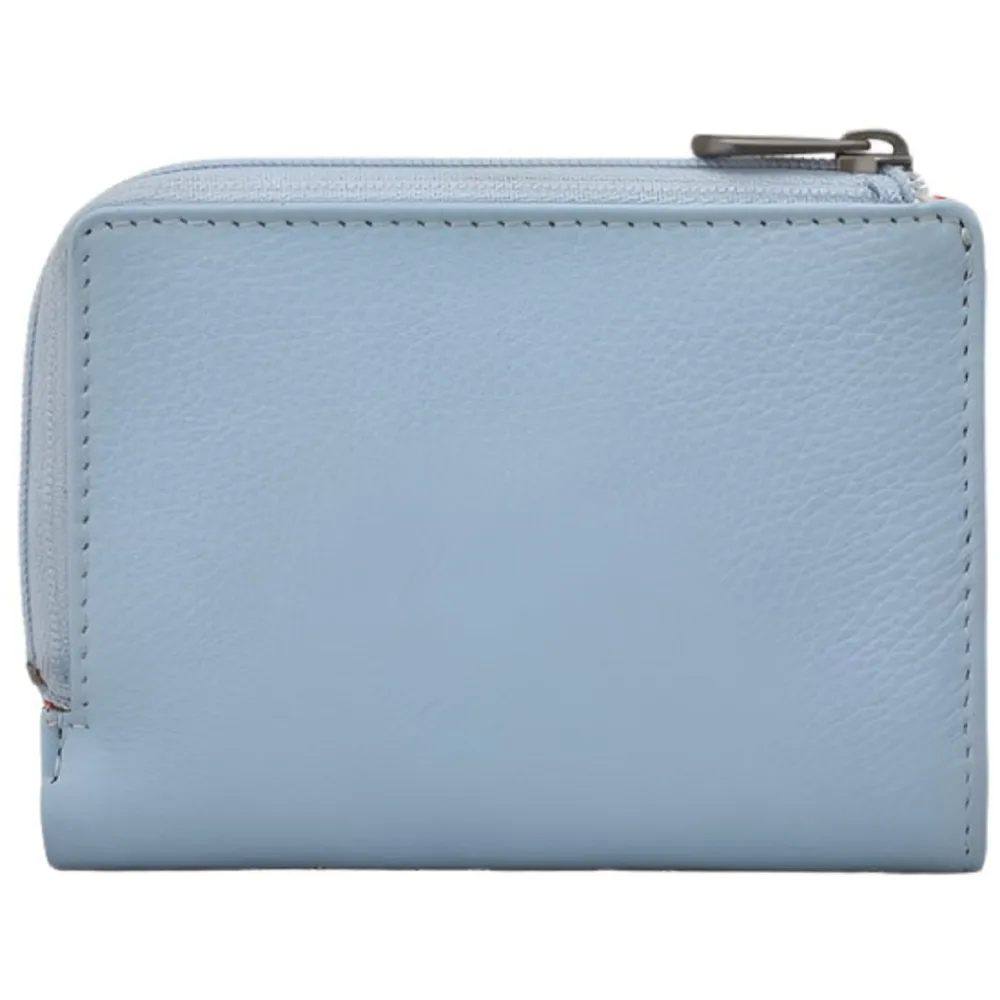 Yoshi Birthday Wish Blue Leather Flap Over Purse