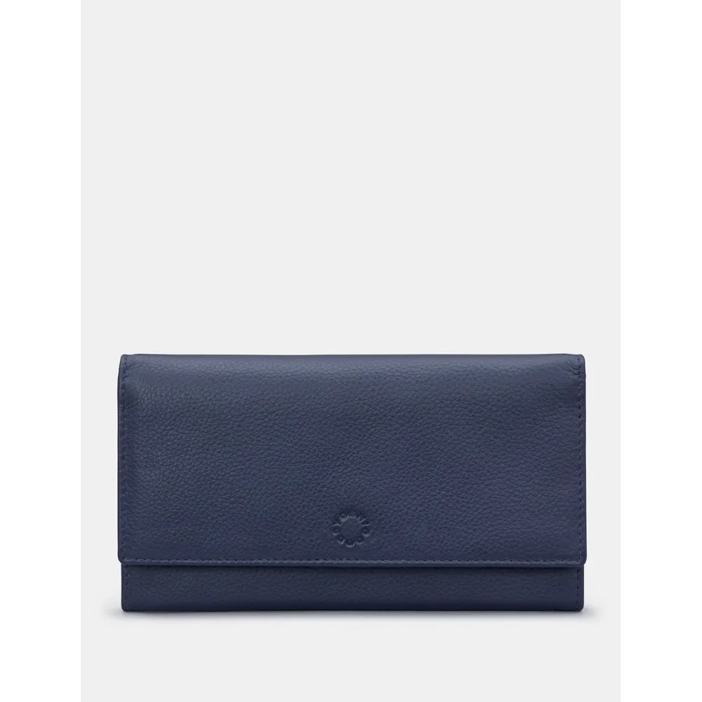 Yoshi Hudson Flap Over Navy Leather Purse