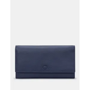 Yoshi Hudson Flap Over Navy Leather Purse